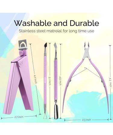MELODYSUSIE Small D-Pink Nail Clippers for Acrylic & Gel Nails - Professional Rustproof Trimmer Tool for Manicure & Pedicure - Buy Online on GoSupps.com