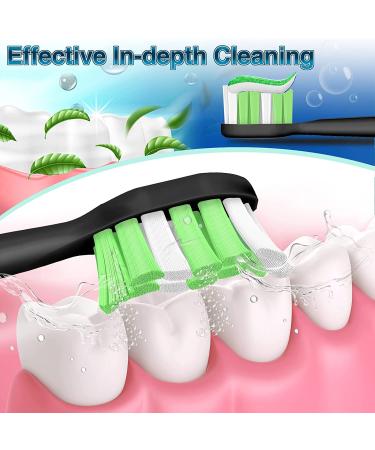 Aoremon Replacement Toothbrush Heads for Philips Sonicare DiamondClean - Black (Pack of 10) - Buy Online on GoSupps.com