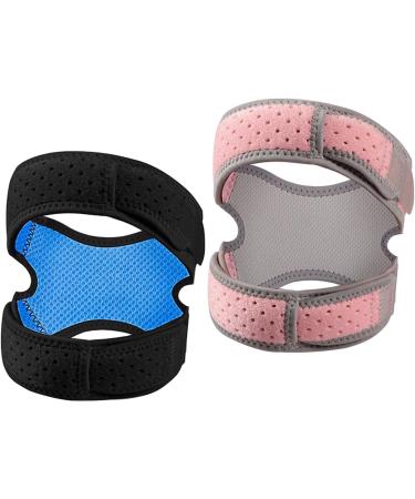 Milageto Light Knee Protectors for Summer - Non-Slip Patella Support for Jogging Jump Rope Fitness & Cycling - Black - Buy Online on GoSupps.com