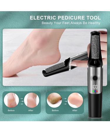 Professional Electric Foot Callus Remover | Rechargeable Pedicure Wand for Smooth Feet | At-Home Spa Kit for Men & Women - Buy Online on GoSupps.com
