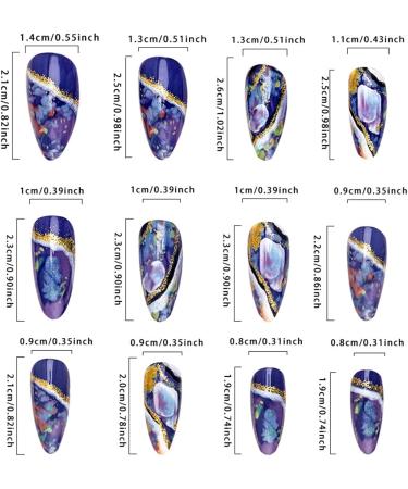 Nail art pieces glazed amber pattern ins style wearable nails almond nail pieces finished products light luxury style hot girl nail art pieces fake nail patches 1 count (Pack of 1) - Buy Online on GoSupps.com