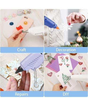 Manarty 24PCS Mini Size Glitter Gold Hot Glue Sticks - All Temperature Adhesive EVA Glue for DIY Art Craft - 0.27x8 - Buy Online on GoSupps.com