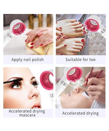 Lash Fan USB Mini Portable Rechargeable Bladeless Fan - Handheld Cooling Dryer for Accelerated Drying of Eyelash Extensions Glue - Essential Eyelash Extension Supplies (White) - Buy Online on GoSupps.com