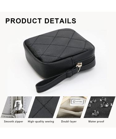 OWTING Sanitary Napkin Storage Bag and Makeup Organizer - Black | Menstrual Pad and Tampon Holder for Girls and Women - Buy Online on GoSupps.com