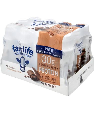 Fairlife Nutrition Plan High Protein Chocolate Shake 30g - Gelatin Free - 11.5fl.oz (12 Pack) - Buy Online on GoSupps.com
