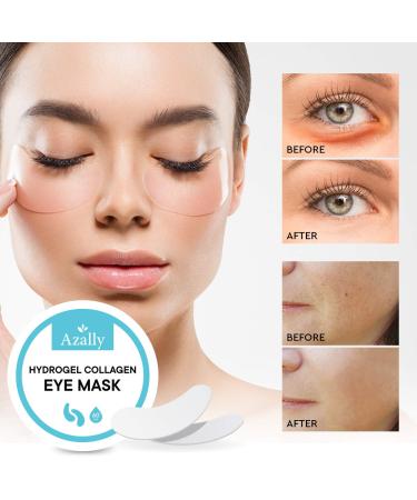 AZALLY Hydrogel Collagen Eye Mask - Anti-Aging Under Eye Patches for Puffy Eyes (60pcs) - Buy Online on GoSupps.com