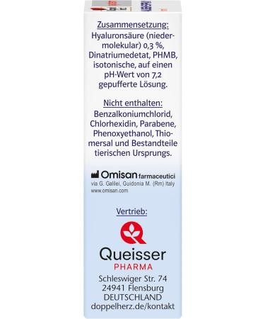  Doppelherz Doppelherz system eye spray Hyaluron 0.3% moisturizes dry irritated eyes 10 ml solution - Buy Online on GoSupps.com
