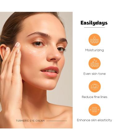Turmeric Under Eye Cream - Combat Dark Circles Fine Lines & Puffiness | Hydrating & Firming Eye Treatment - Buy Online on GoSupps.com