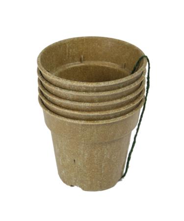 Barn Eleven Biodegradable Starter Pots for Seedlings Cuttings and Plants, 4"