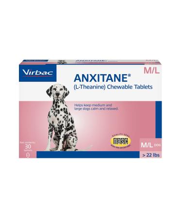 ANXITANE Chewable Tablets, Medium/Large Dog, 100 mg, 30 Count