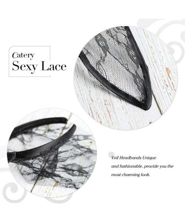 Catery Sexy Lace Bunny Ears Veil Headband | Cosplay Halloween Hair Accessory - Buy Online on GoSupps.com