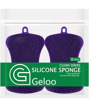 Clisted Larger Size Silicone Sponge for Dishes Washing Kitchen Gadgets Double Sided Silicone Sponge Brush ( 4 PCS) - Buy Online on GoSupps.com