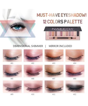 Complete Women's Makeup Kit: Eyeshadow Palette, Foundation, Eyeliner, Mascara, Lipstick, Eyebrow Powder, Makeup Sponge - Gift Set - Buy Online on GoSupps.com