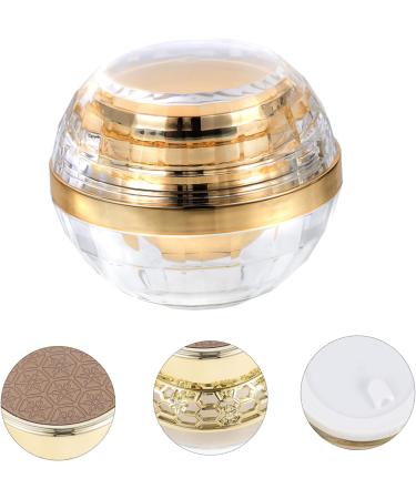 Cream Bottle Lotion Terrarium Lip Tint Lip Balm Shampoo Bottle Cream Sub Jar Mini Bead Jar Clear Container with Lid Mini Cream Black Travel Multipurpose Oil Seed Pp Inner Cover 7.1X6X6CM Golden - Buy Online on GoSupps.com