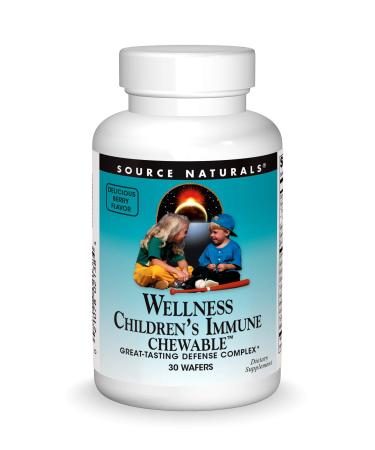 Source Naturals Wellness Children's Immune Chewable Delicious Berry Flavor 30 Wafers