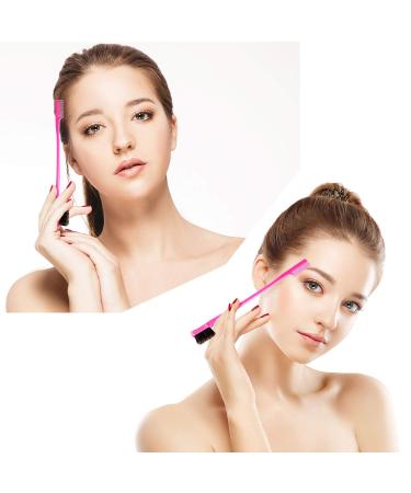 10-Piece Double-Sided Hair Edge Brush & Comb Combo Pack in 5 Colors - Buy Online on GoSupps.com