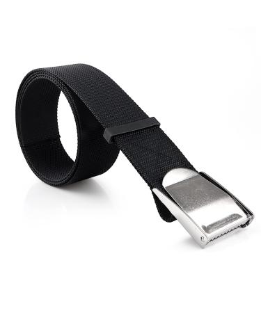Pluzluce 60" Long Scuba Diving Weight Belt, Adjustable Snorkeling Webbing Weight Strap Belts with Quick-Release Stainless Steel Buckle for Free Diving, Spear Fishing Black