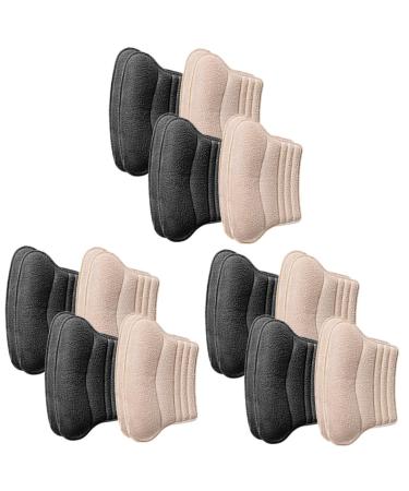 NOLITOY 12 Pairs Heel Sticker Half Size Pad Foam Padding Heel Grips Liner Convenient Heel Stickers Heel Grips Sport Heel Cushion Pads Baby Shoes Soft High Elastic Sponge Child