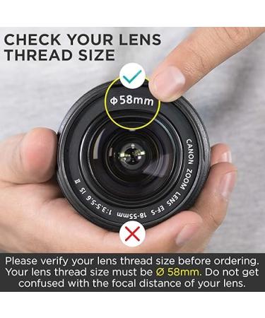 Altura Photo 58MM 0.35x Fisheye Wide Angle Lens (w/Macro Portion) for DSLR Cameras EOS Rebel 70D 77D 80D 90D T8i T7 T7i T6i T6s T6 T5i T5 T4i T3i T100 SL1 SL2 SL3 - Buy Online on GoSupps.com
