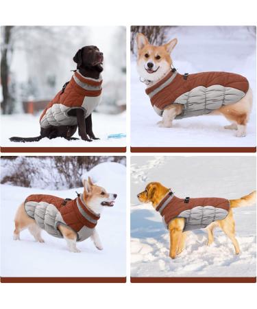 Kuoser Waterproof Dog Coat | Warm Fleece-Lined Jacket for Small & Medium Dogs | Cozy Reflective Winter Vest for Pets - Buy Online on GoSupps.com