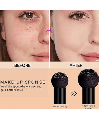 Mushroom Head Air Cushion CC Cream BB Cream Oil Control Moisturizing Concealer Nude Matte Conceale BB Cream Makeup Base Long Lasting with Mushroom Makeup Sponge BB Cream Makeup (Natural) 15 g (Pack of 1) Natural - Buy Online on GoSupps.com