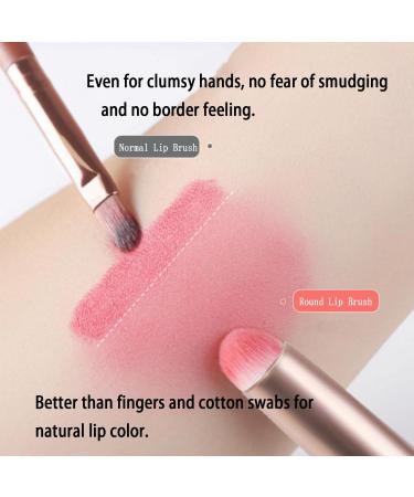 Professional Purple Lip Brush with Cap - Matte Effect Lip Gloss Applicator for Flawless Lipstick Application - Buy Online on GoSupps.com