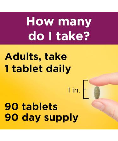 Nature Made Prenatal Multivitamin with Folic Acid Vitamin & Mineral Supplement Daily Nutritional Support Prenatal Vitamins for Women 90 Tablets 90 Day Supply 90 Count (Pack of 1) - Buy Online on GoSupps.com
