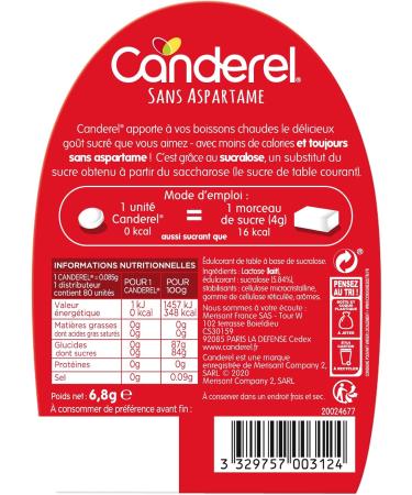 Canderel - Sucralose - Tablets Dispenser - Low Calorie - Sweetener - 80 Tablets - Buy Online on GoSupps.com