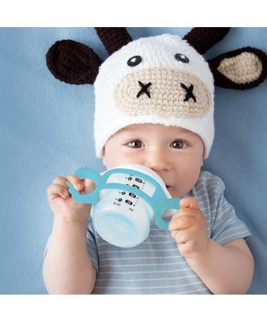 3 Pieces Baby Silicone Bottle Handles - Wide Neck Feeding Handle Set for Easy Grip - Lightweight and Portable - Perfect for Baby Shower Gift (Pink/Green/Blue) - Buy Online on GoSupps.com