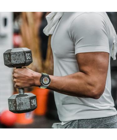 Garmin Watch Band - Super Rugged Nylon Sports Strap for fnix/Forerunner/Vivoactive - Tough Replacement for Men - Green 22MM - Buy Online on GoSupps.com