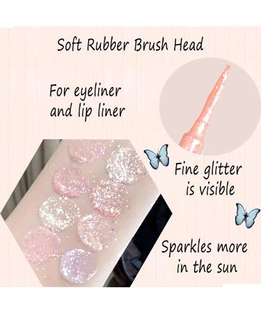 Korean Glitter Eyeshadow Eyeliner Set - 8PCS Waterproof Long-Lasting Pigmented Eye Makeup - Buy Online on GoSupps.com