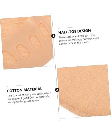 FRCOLOR 10 Pairs Invisible Five Toe Socks Invisible Socks Girls Socks Shoes Forefoot Socks with High Heel Women's Half Socks Bottom Cotton Toe Protection High Heel - Buy Online on GoSupps.com