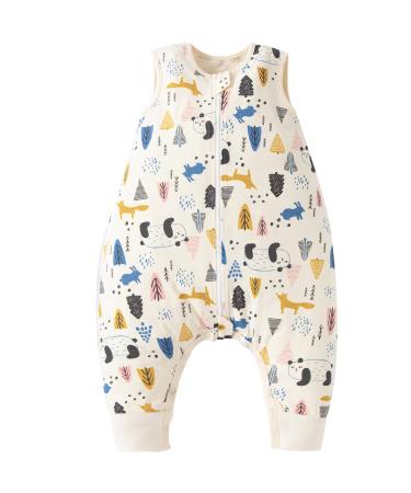 Duomiaomiao Baby Sleeping Bag with Legs 1.5 TOG Unisex 100% Cotton Wearable Blanket All Year Round Baby Sleeping Bag 1-2 years 75cm / baby height 80-90cm 1.5 Tog-beige Panda - Buy Online on GoSupps.com