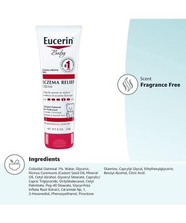 Eucerin Baby Eczema Relief Cream 8 oz - Soothing Skin Care for Babies - Buy Online on GoSupps.com