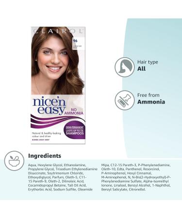 Clairol Nice'n Easy No Ammonia Hair Dye 96 Lightest Golden Brown - Pack of 1 - Buy Online on GoSupps.com