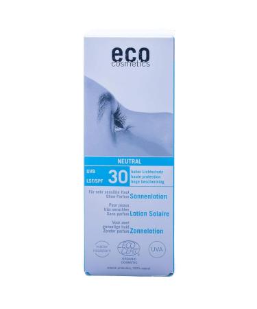 Eco Cosmetics Sun Lotion LSF 30+ | Waterproof Vegan Formula | Natural Face & Body Care | 100ml - Eco-Friendly & Microplastic-Free - Buy Online on GoSupps.com