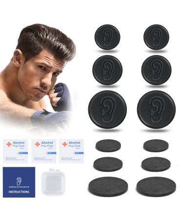 Cauliflower Ear Magnet - Effective Magnets Compression Kit - Prevention & Treatment of Hematomas & Keloid in BJJ Wrestling MMA Grappling Boxing Muay Thai (Small Middle and Large Each 1 Pair)