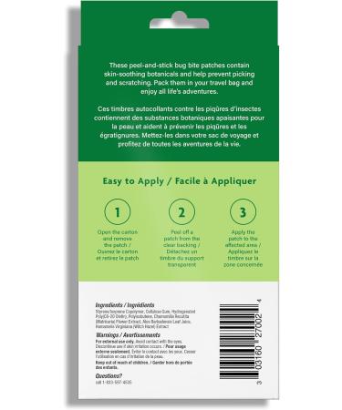 Sarna Bug Bite Patches - Peel & Stick Hydrocolloid Patches with Aloe Witch Hazel & Chamomile - Kid-Safe Vegan Steroid-Free Latex-Free Single-Use Patches TSA-Friendly 24ct - Buy Online on GoSupps.com