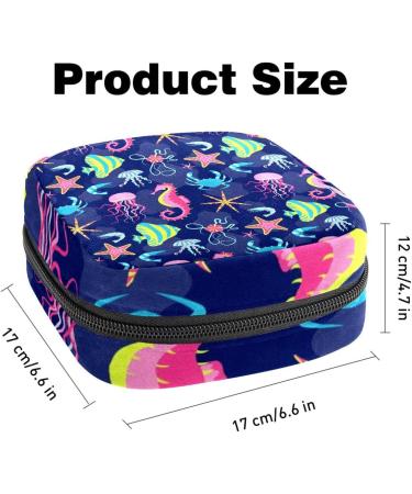 Women s Bands Storage Bag for Menstrual Cup & Makeup Large Capacity Travel Organizer with Underwater Animals Design 1 Count - Buy Online on GoSupps.com