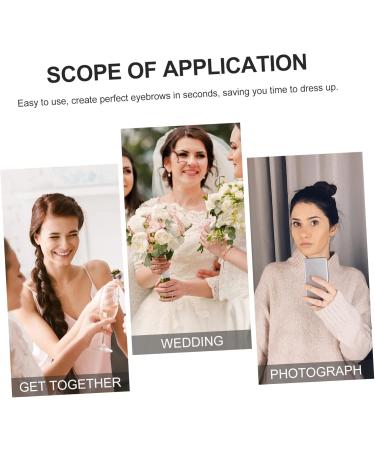 ABOOFAN 12 Sheets Waterproof Eyebrow Stickers Beauty Tools Authentic Fake Eyebrows False Eyebrows Cosmetics - Buy Online on GoSupps.com