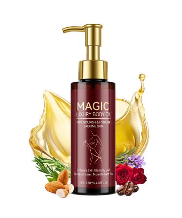 Trihood Body Firming Oil Nourishing & Hydrating Dry Oil with Vitamin E & Natural Oils Fast-Absorbing Serum for Crepe Skin Helps Improve Elasticity & Smooth Skin Appearance Full Body Care 120ML