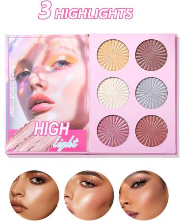 Palette de Maquillage pour Femmes | 43 Nuances Blush Highlighter Contour R sistant l'Eau | Palette Fard Paupi res Voyage Maquillage Pour Soir e Rencontres Trajet S ance Photo Mariage Yeux - Buy Online on GoSupps.com