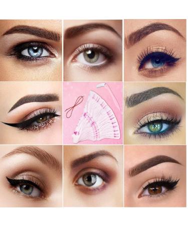 20 Fashionable Styles Eyebrow Stencil Kit for Women - Reusable Template for Perfect Eyebrows | 3-Minute Makeup Tool - Buy Online on GoSupps.com