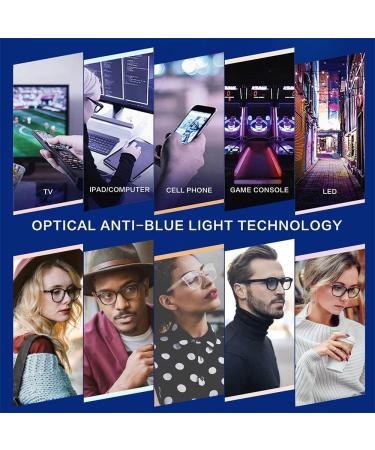 3 Pack Blue Light Filter Glasses for Men & Women - Anti-Blue Light Computer Reading Glasses & Prescription Options - Buy Online on GoSupps.com