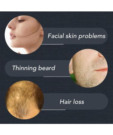 Dr.roller Derma Roller Hair Growth Men Beard Roller Microneedling Roller for Growth 540 0.5mm Titanium Micro Needles Beard Growth Roller (Black) - Buy Online on GoSupps.com