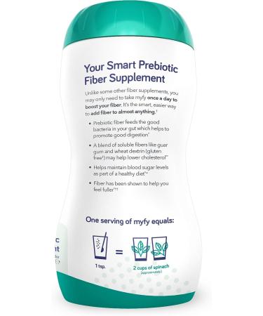 MyFy Natural Prebiotic Fiber Supplement Powder - 10.6oz (60 Servings) | Clear Soluble Digestive Support for Gut Health & Regularity | Non-GMO, Taste-Free, Sugar-Free, Gluten-Free - Buy Online on GoSupps.com