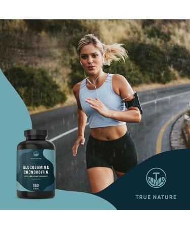 True Nature Glucosamine Chondroitin High-Dose - 360 Capsules (6-Month Supply) with Vitamin C - Pharmaceutical Quality Made in Germany - Buy Online on GoSupps.com