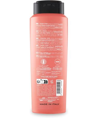 Vitalcare | Keratin Fortifying Shampoo gently cleanses brittle and stressed hair with keratin and arginine 4 x 500 ml - Buy Online on GoSupps.com