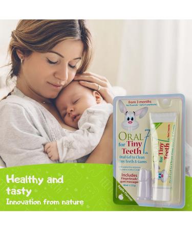 Oral7 Tiny Teeth Toothpaste for Babies | Enzymes from Mother's Milk | Apple Flavor | Free Fingerling | Ages 6-24 Months - Buy Online on GoSupps.com