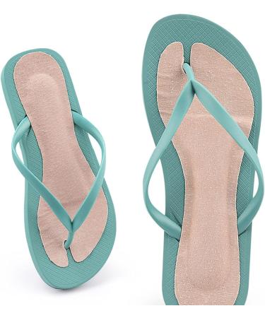 Flip Flop Cushion Insoles - Soft Shockproof PU Leather Adhesive Pads for Sandals & High Heels - 2 Pairs - Buy Online on GoSupps.com